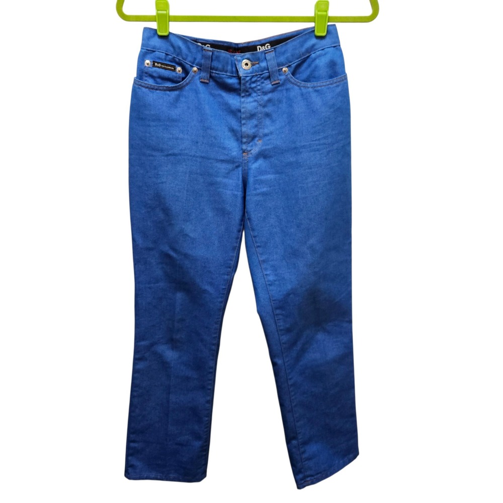D&G Dolce & Gabbana Jeans Made in Italy Blue Denim‎ Straight Leg Women's Size 29